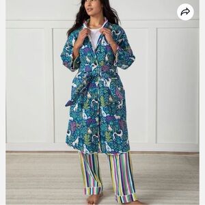 Printfresh Robe Quilted Reversible 5x 6x Must Love Dogs Striped Belt